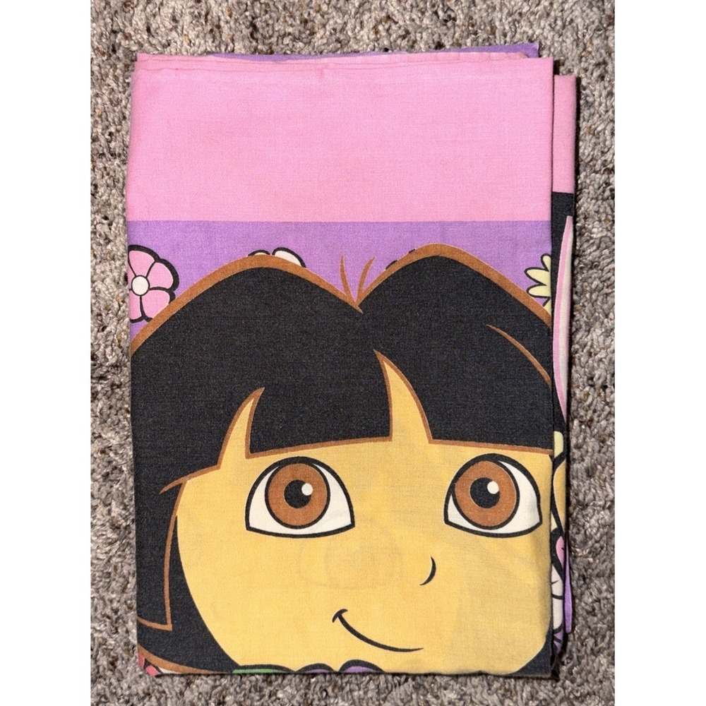 Dora The Explorer & Boots Nick Jr. Nickelodeon Pillowcase 2006 Adorable